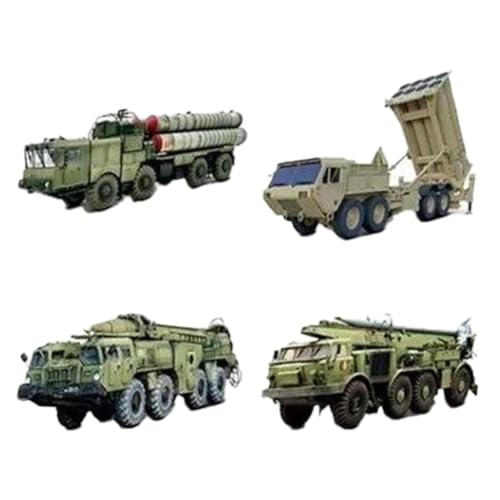 Image of 4 Pieces Missile Vehicles Building Kit Compact Desktop Decoration 4D Puzzles| Contemporary Manufacture| Cars Trucks & Vans | Diecast Toy |Toys Hobbies