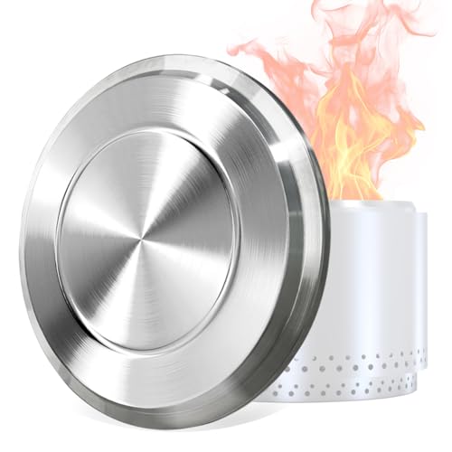Fire Pit Lid for Solo Stove Yukon 27 Inch Stainless Steel Fire Pits Cover Anti-Rust and Waterproof Fire Pit Accessories for Outdoor Fire Pits and Camping Accessories