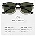 Ray-Ban RB4175 CLUBMASTER OVERSIZED Square Shaped Non-Polarized Sunglasses for Men – Includes Official RAYBAN Eyewear Kit – Ideal Formal & Casual Wear Sunglasses – G-15 Green Lens