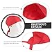 COLLBATH Fashion Chefs Hat with Skull Ribbon Turban for Men and Women Soft Comfortable Kitchen Catering Cap Red