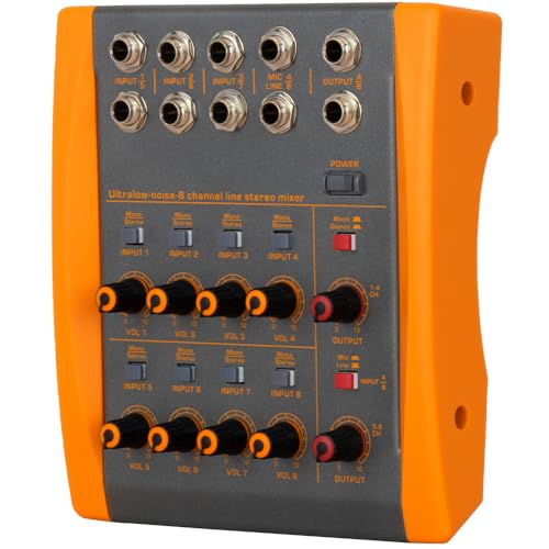 Table de mixage pour guitare et basse avec sélecteur mono stéréo
