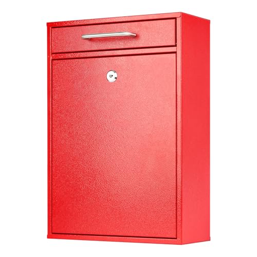 KYODOLED Red Locking Mailbox