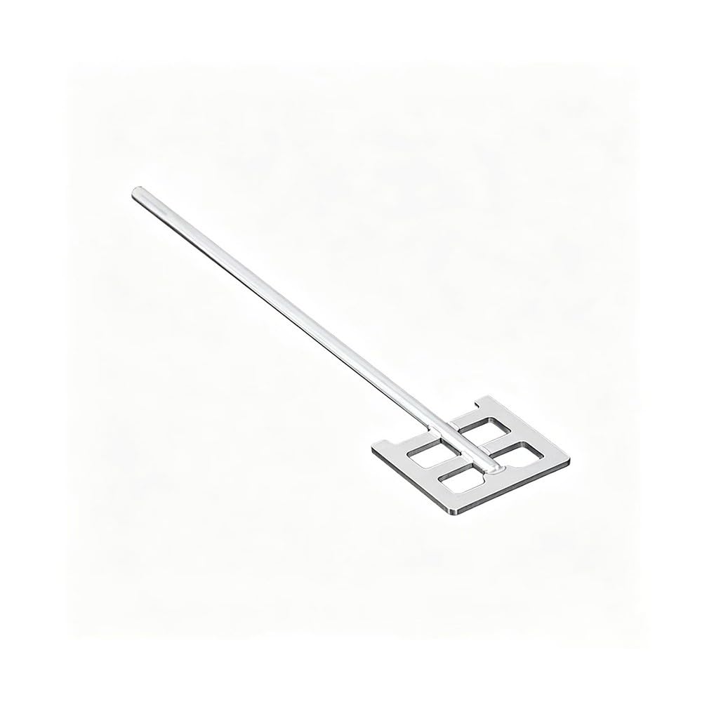 1 Pezzo Lama Agitatrice Quadrata ad Ancora con Asta, Acciaio Inox 304