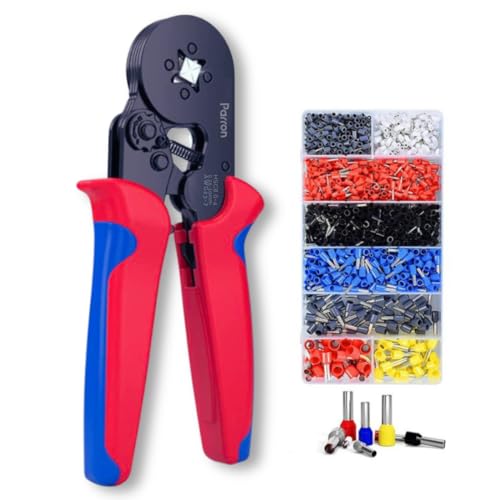Kit Alicate de Crimpar Prensa Terminal Ferrules 1200 Pcs (0,5-10mm²) - Crimpador - Ferramenta Profis