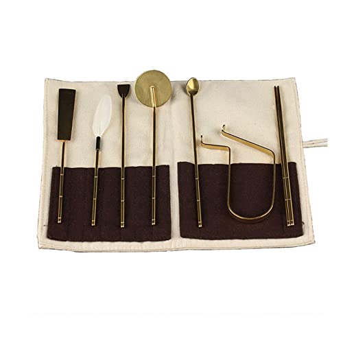 LOOM TREE Brass Incense Making Kit Incense Mold Tool DIY Fragrance Portable for Yoga | 1 Set Incense Making Tool Kit: Deal