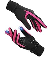 KUTOOK Winddichte Handschuhe Winter Warme Winterhandschuhe mit 2 Touchscreen Finger Wandern Jogge...