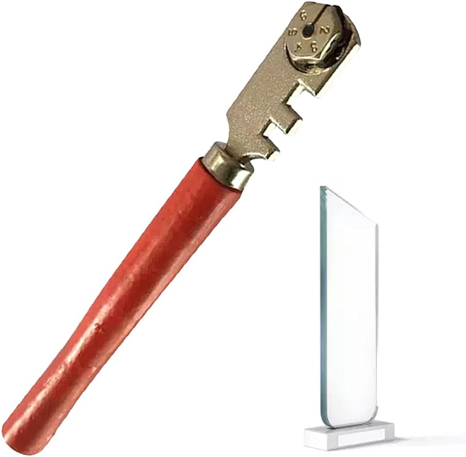 Multifunctional Portable 6 Wheel Glass Cutter Round Flat Cutting Tool Glass Craft Cutting Tool Cutting Glass Tile