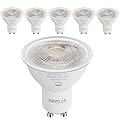 6 Pack GU10 LED Spotlight Bulbs,Dimmable, 5000K Daylight 582LM, 50W or 60W Halogen Equivalent,6W Recessed Light Bulbs for Kitchen, Range Hood, Living Room, Bedroom