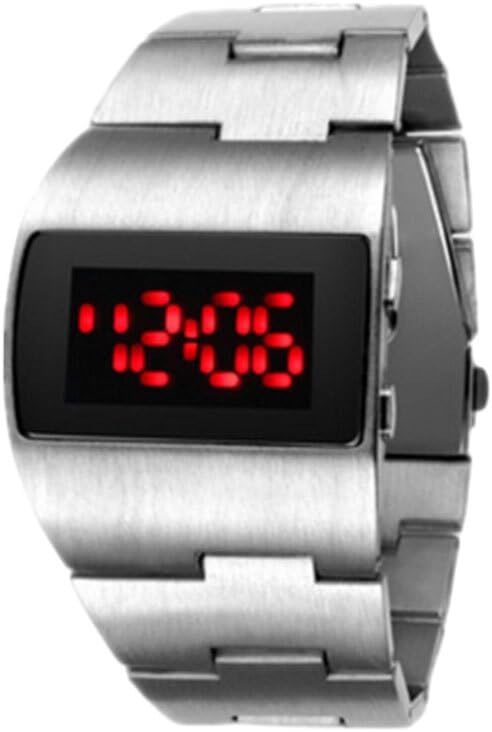 weidrtily Reloj Digital LED Amplia aplicación Moda y fácil de Combinar Relojes de LED Reloj de de aleación Resistente y Duradero, Luz roja Plateada : Amazon.com.mx: Ropa, Zapatos y Accesorios