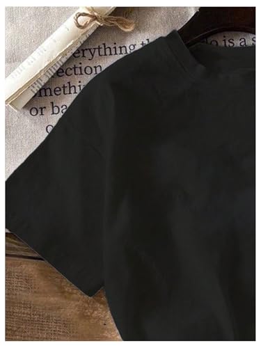 Girl's Heart Print Drop Shoulder T Shirt Casual Short Sleeve Crew Neck Graphic Tee Tops4