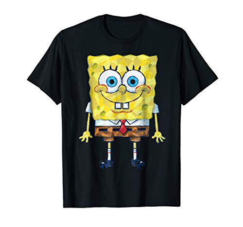 Spongebob SquarePants Geometric Textured Design T-Shirt