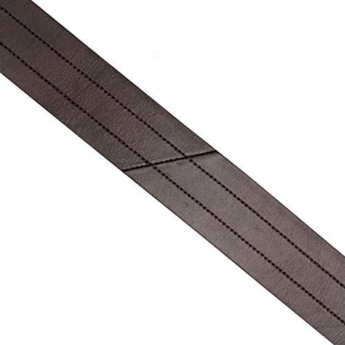 Cinto Masculino Casual em Couro 40mm Marrom com Dupla Costura no Centro 115