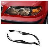 For 1999-2004 BMW E46 323i 328i 330i 325i Black Eyebrow Eyelid Headlight Cover S