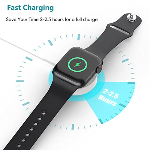 Jud 𝟮𝟬𝟮𝟯 𝐔𝐩𝐠𝐫𝐚𝐝𝐞𝐝 For Apple Watch Charger 2Pack 6.6Ft/2M, Fast Iwatch Charger Wireless Magnetic Charging Cbale Compatible Apple Watch Charger Series 8/7/6/5/4/3/2/1/Se #TOP3
