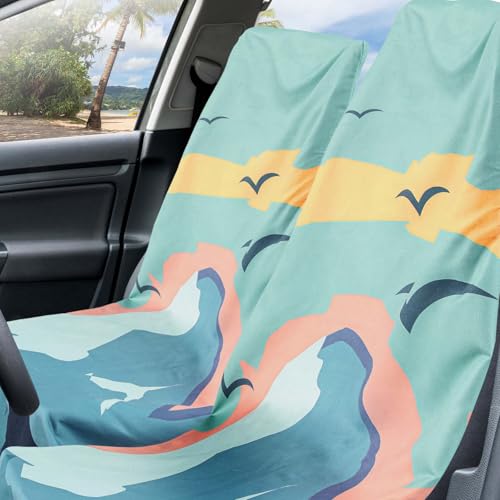 Image of Hahafelt 2 Pack Car Seat Towel Cover with Storage Bag, Sasquatch