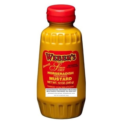Buffalo's Own Weber's Brand Horseradish Mustard Squeeze Bottle 12oz. by Weber's