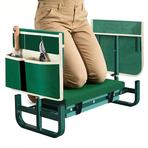 AUROPEAK 7-Level Garden Kneeler and Seat for Easier Weeding, Pruning, and Planting