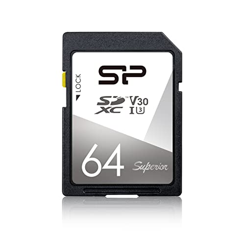 Carte mémoire SDXC Silicon Power 64 Go : fluidité 4K garantie avec l'indice V30