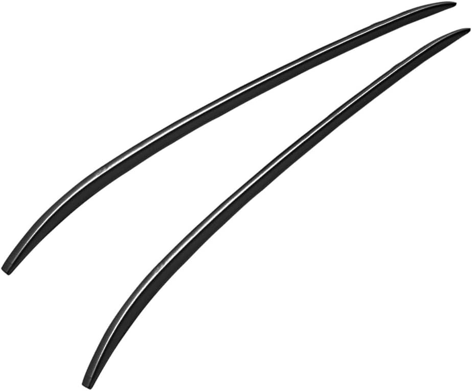 2Pcs Aluminum Roof Rack Rail Covers Fit for BMW X5 G05 2019 2020 2021 2022 2023 2024 2025 Upgrade Side Rail Bar Rooftop Cargo Carrier Luggage Rack Cover (Black)