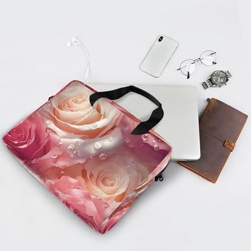 Funda Maletín para Laptop Flores Rosadas 13-15.6 pulg miniatura 7