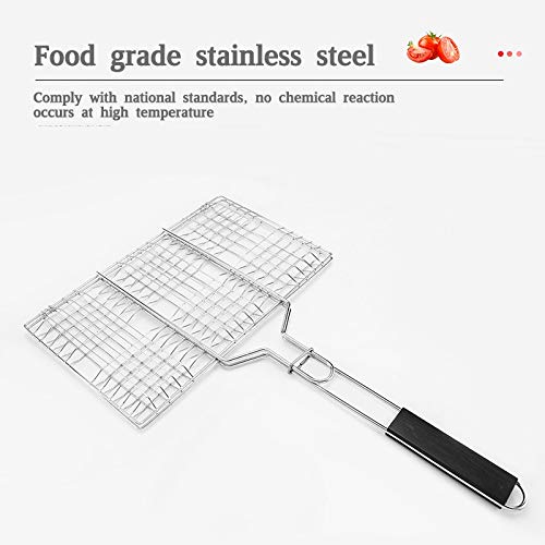 Mata do grilla wielokrotnego użytku grill siatka z klipsem mata nieprzywierająca teflonowa kuchnia gotowanie mata do grillowania wkładka akcesoria do grillowania na świeżym powietrzu little surprise