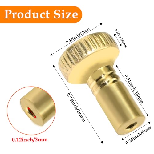 Marrteum TURNKNOBS-METAL-GOLD-2P 2 Pack Metal On/Off Replacement Light Lamp & Fan Knobs Lamp Switch Turner-Gold thumb #1