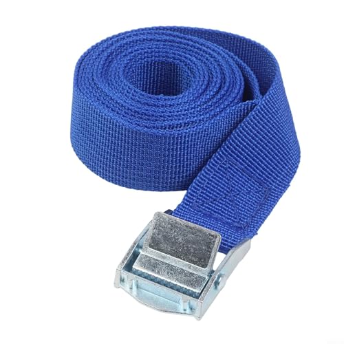 Nylon Cargo Strap with Cam Buckle, Heavy Duty Zurrgurt für Anhänger, Schnellspanner Spanngurt für Motorrad, Sicherungsgurt für bewegliche Geräte, verstellbarer...