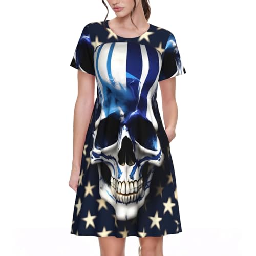 Robe d'été légère à rayures bleues pour vos vacances à la mer