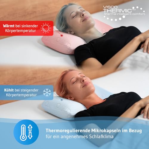 Reisekissen VOLAR | Ergonomisches Nackenkissen mit Memory-Foam | Kleines Kopfkissen für Reisen im...