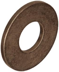Isostatics 102402-10 TT-504 SAE841 Oilube Powdered Metal Bronze Thrust Washers, 0.25" ID, 0.5" Width (Pack of 10)