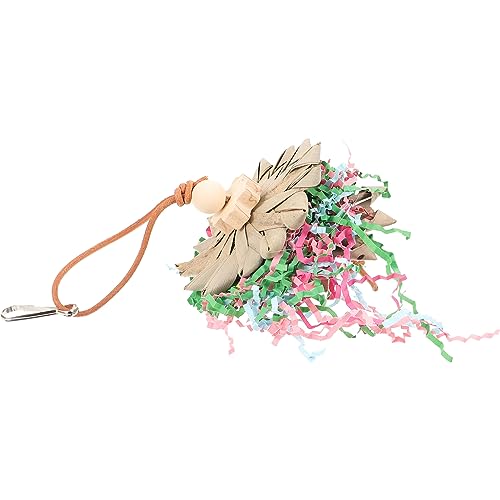 Garneck Hanging Bird Cage Chewing for Parrots Wear Resistant Material for Birds Easy to Suspend for Chewing and Play