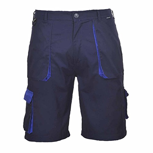 Short travail multi poche TEXO bicolore bleu marine taille 91-97cm