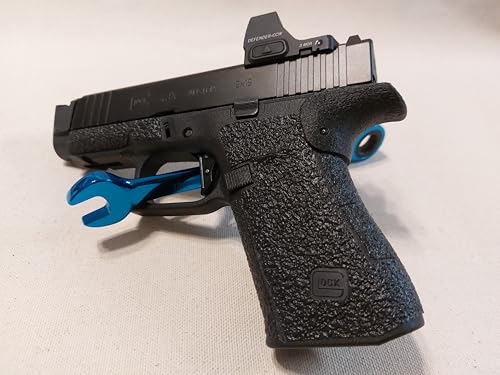 G43X/G48 Back Strap, Extended Beaver Tail, Grip Angle Enhancer Includes Install Pin, Six Styles Available (Chopped Grip Textured Finish)