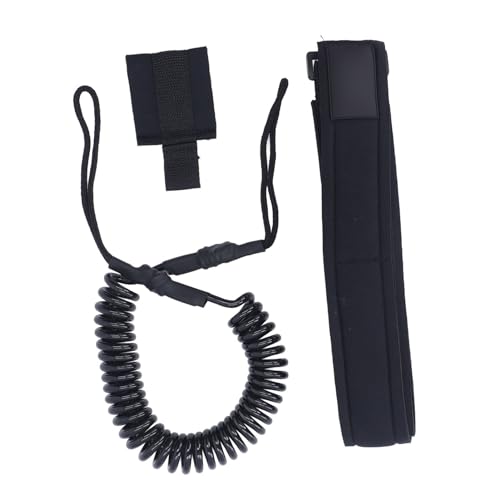 Premium 6mm TPU Surfboard Leash Coiled Spring, Skin Friendly, Comfortable Fixed Loop, Secure Connection for Water Sports