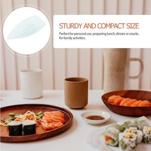 Plato acrílico para sushi estilo japonés 39x19x5 cm miniatura 4