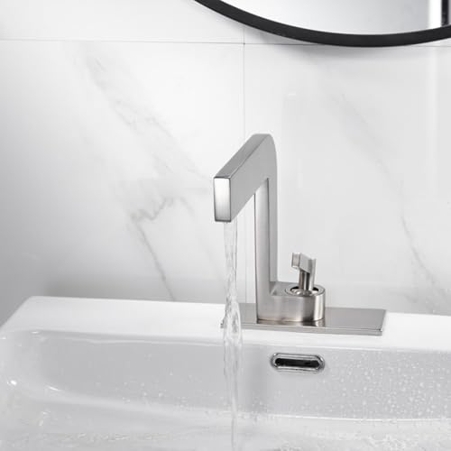 Robinet de lavabo à levier unique avec jet cascade fluide et précis - 5