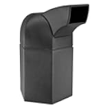 Commercial Zone 73800199 45-Gallon Hex Waste Container with Drive-Through Lid - Black