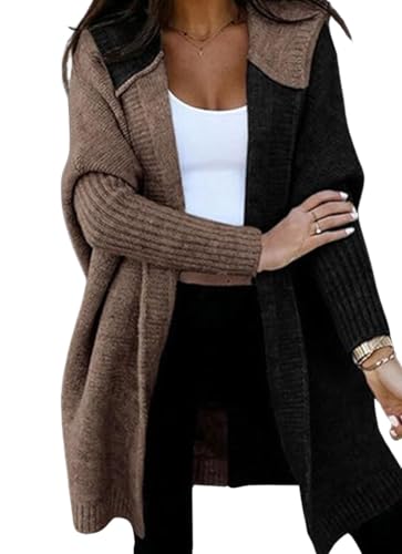 loveimgs Women Chunky Knit Hooded Cardigan Sweater...