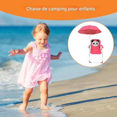 Chaise de plage stable face au vent avec son siège pliable