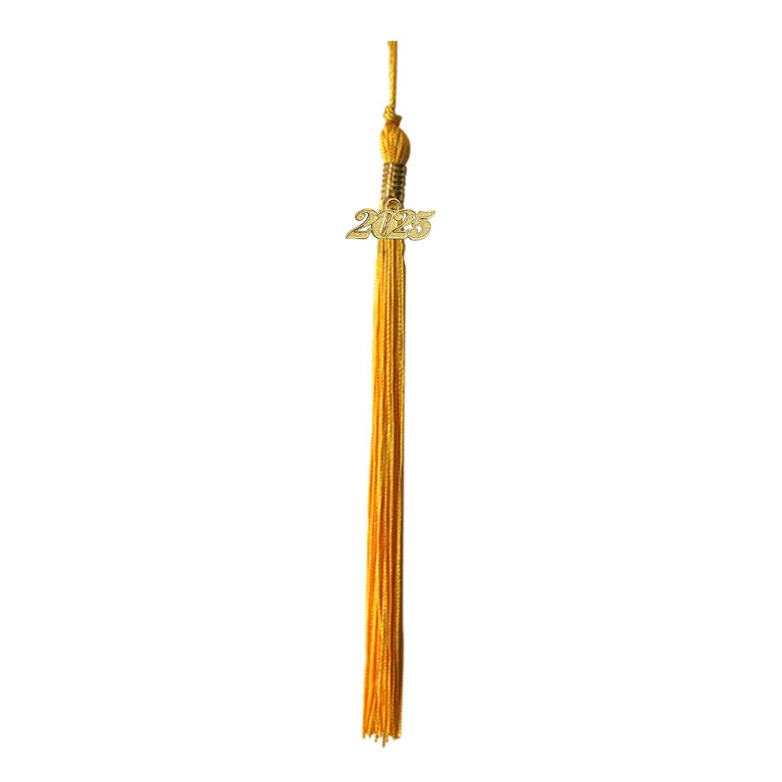 Worparsen Graduation Tassels,1pcs Graduation Cap Decorations,2025 tassel graduation,graduation hanging decorations,2025 cap tassel charm,graduation hat decorations,graduation pendant Golden