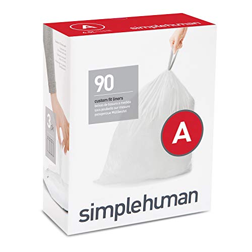 Image of simplehuman 9000 Count White 4.5L Cylindrical Trash Bags