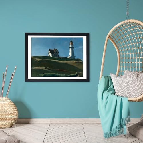 Lighthouse Hill Edward Hopper affiche encadrée Spiffing Prints idée cadeau idéal - 6