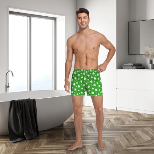 Image of Men's Boxer Shorts Cotton Loose Underwear with Button Fly