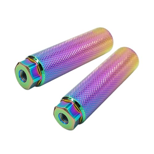 ciciTree 1 Pair Colorful Alloy Foot Stunt Pegs Footrest Lever Cylinder Grip for 3/8'' Axle MTB BMX Bike