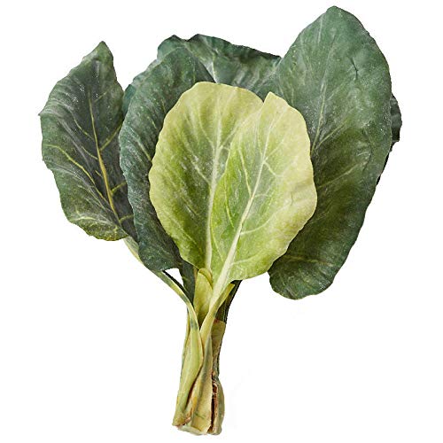 Factory Direct Craft Package of 3 Artificial Chinese Broccoli Leaves