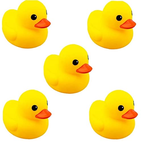 5pcs Mini Jouet Canard Jaune Jouet À L' Silicone Jouets Éducatifs pour Enfants Pinchier Appelé Duck pour Enfants Cover