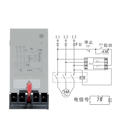 Relé de secuencia de fase XJ3-G AC380V protector de motor y desequilibrio trifásico 3