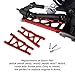 Hobbypark Alloy Front & Rear Suspension Arms for Traxxas 1/10 Slash 4x4 Upgrades Parts fit Stampede 4x4, Rustler 4WD VXL-Replaces Part 3655, Red Anodized, 4PCS