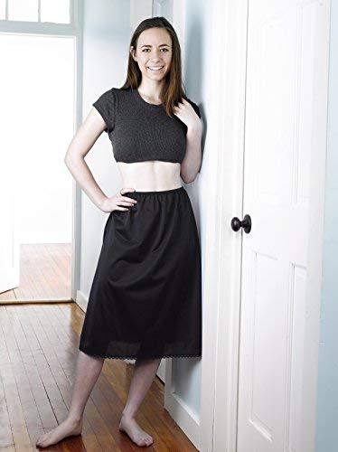 Valair Classic Short and Long Half Slip Skirt for Ladies and Girls - Slight Flair - Anti Static - Ranges 14