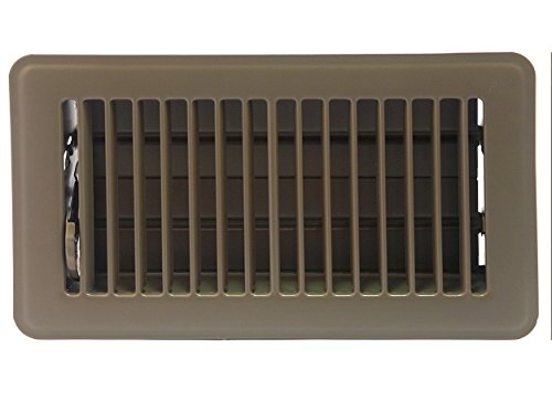 Accord ABFRBR48 Floor Register with Louvered Design, 4-Inch x 8-Inch(Duct Opening Measurements), Brown - Thumbnail 2